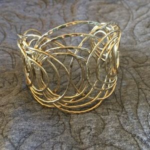 Gold Cuff Bracelet from Anthropologie